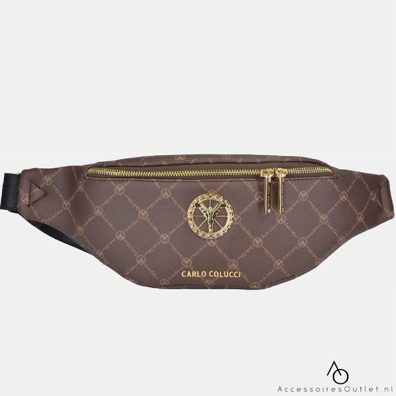 Accessoires Outlet Carlo Colucci Bum Bag met Logo Print FAG