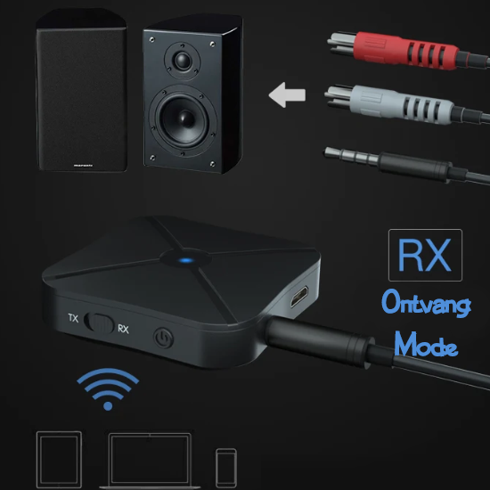 KN319 Bluetooth Audio Ontvanger & Zender v4.2 Stereo