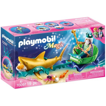 Playmobil Magic - Koning der Zeeën met haaienkoets 70097 19 PC