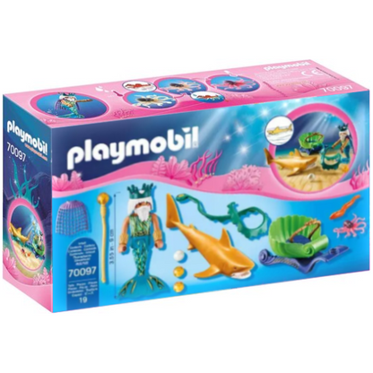Playmobil Magic - Koning der Zeeën met haaienkoets 70097 19 PC