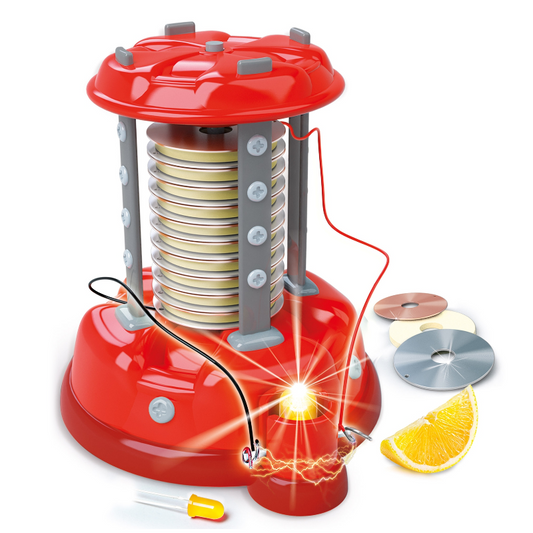 Batterij van Volt en Elektriciteit Wetenschap spel Clementoni Voltaic Pile
