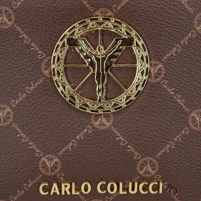Carlo Colucci Bum Bag met Logo Print Bruin