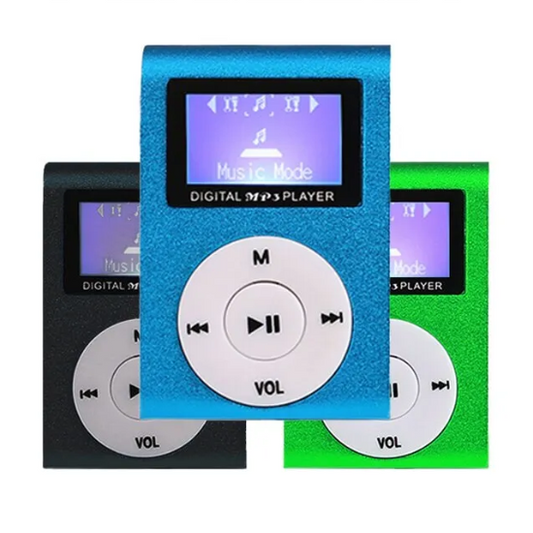 MP3 Speler met Clip - SD kaart tot 32 GB (excl)